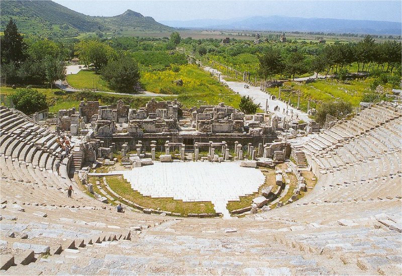 ephesus amphitheatre above