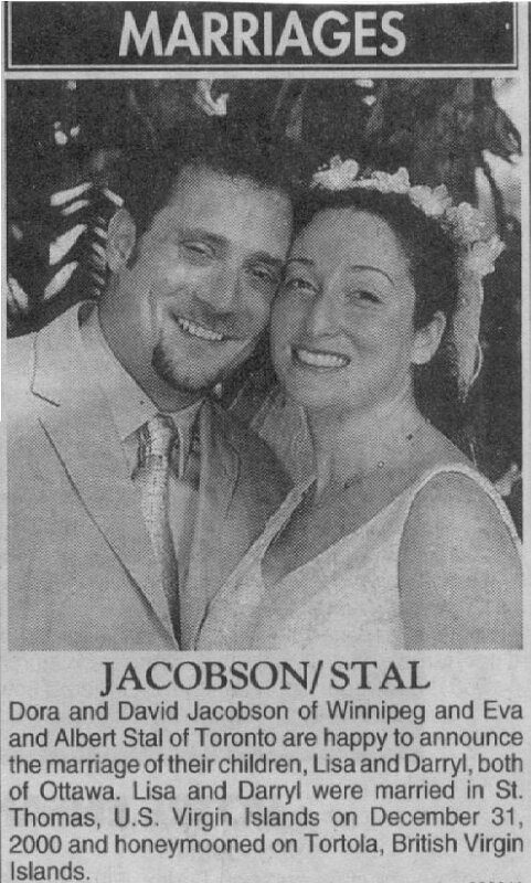 Ottawa Wedding Announcement